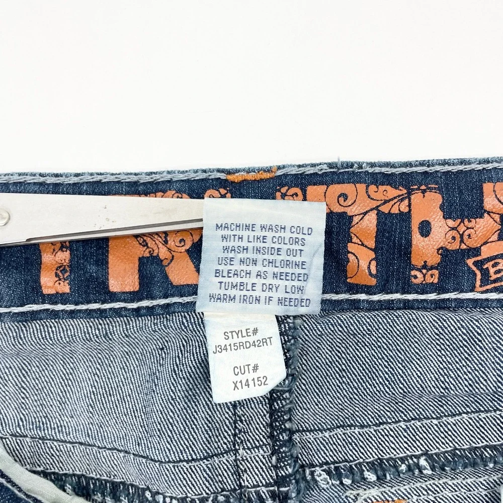 Truth Be Told Low Rise Jeans Size 7 Y2K Western Cowgirl McBling Indie Festival‎
